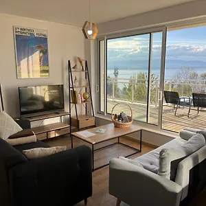Leman Panoramique Avec Terrasse A Deux Pas Du Centre-ville Appartement Évian-les-Bains